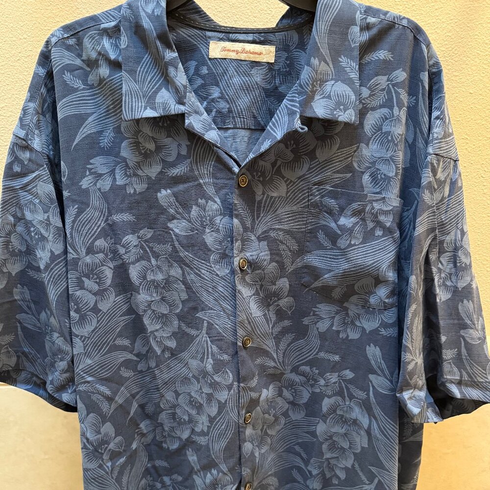 Blue Print Tommy Bahama Hawaiian Shirt XXL